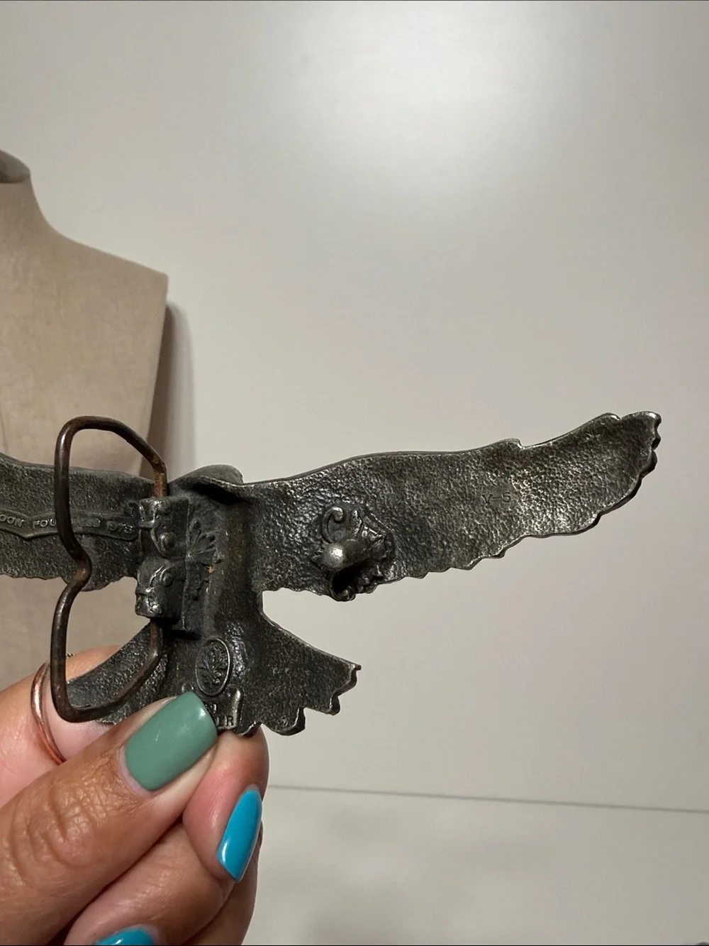 Swooping Eagle Belt Buckle Vinegarron Foundries Made in USA 1978